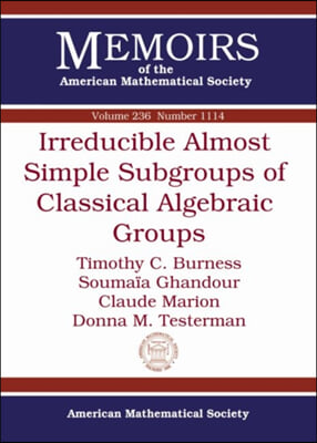 Irreducible Almost Simple Subgroups of Classical Algebraic Groups