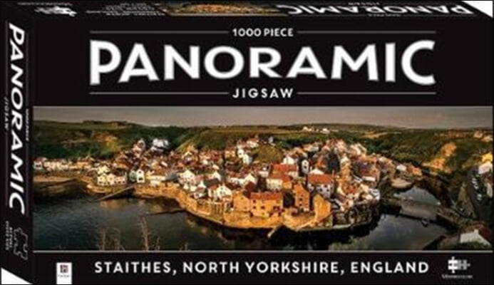 1000 Piece Panoramic Jigsaw Puzzle Straithes Village,England