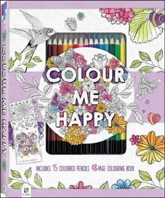 Colour Me Happy Colouring Kit with 15 Pencils