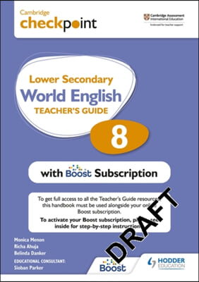 Cambridge Checkpoint Lower Secondary English Teacher&#39;s Guide 8 with Boost Subscription Booklet