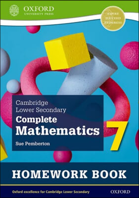 Cambridge Lower Secondary Complete Mathematics 7 Homework Book - Pack of 15 (Second Edition)