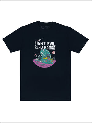 Fight Evil, Read Books: 2023 Design Unisex T-Shirt XX-Large