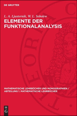 Elemente Der Funktionalanalysis