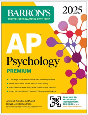 AP Psychology Premium, 2025: Prep Book with 3 Practice Tests + Comprehensive Review + Online Practice