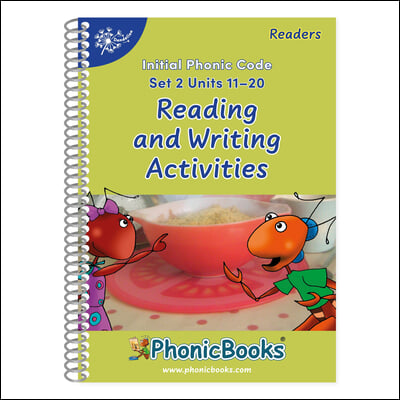 Phonic Books Dandelion Readers Reading and Writing Activities Set 2 Units 11-20 Twin Chimps (Two Letter Spellings Sh, Ch, Th, Ng, Qu, Wh, -Ed, -Ing, -