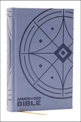 NKJV Armor of God Bible, Blue/Gray Leathersoft (Children&#39;s Bible, Red Letter, Comfort Print, Holy Bible): New King James Version