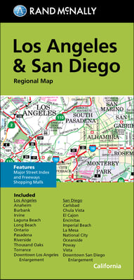 Rand McNally Folded Map: Los Angeles &amp; San Diego Regional Map