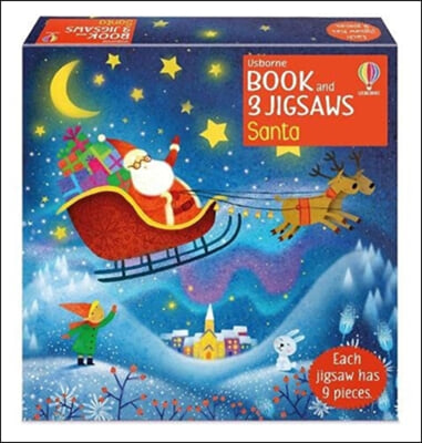 The Usborne Book and 3 Jigsaws: Santa