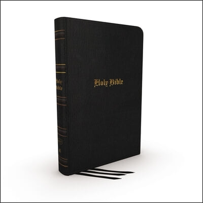 KJV Holy Bible: Large Print Thinline, Black Genuine Leather, Red Letter, Comfort Print (Thumb Indexed): King James Version