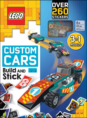 Lego(r) Books. Build and Stick: Custom Cars
