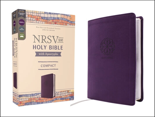 Nrsvue, Holy Bible with Apocrypha, Compact, Leathersoft, Purple, Comfort Print