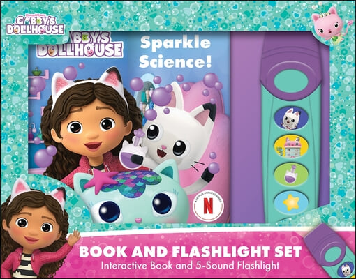 Gabby Sparkle Science Book &amp; 5 Sound Flashlight Set