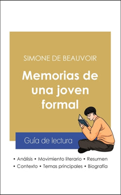 Guía de lectura Memorias de una joven formal de Simone de Beauvoir (análisis literario de referencia y resumen completo)