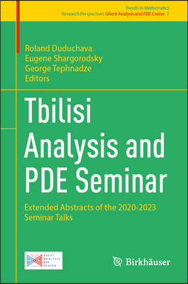 Tbilisi Analysis and Pde Seminar: Extended Abstracts of the 2020-2023 Seminar Talks