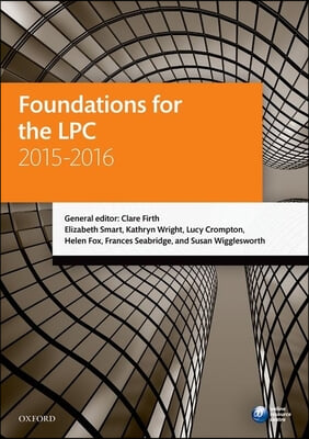 Foundations for the LPC 2015-2016