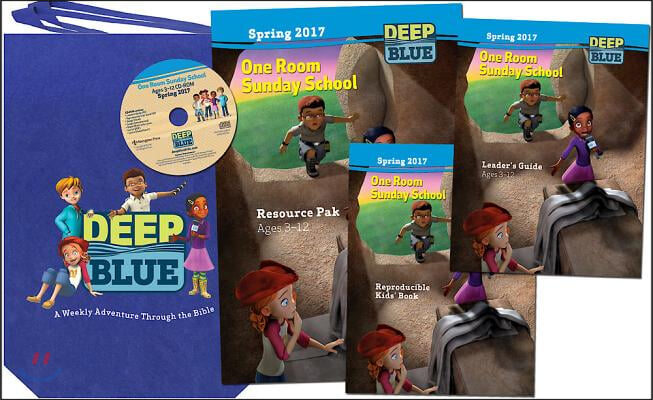 Deep Blue One Room Sunday School Quarterly Kit Spring 2017