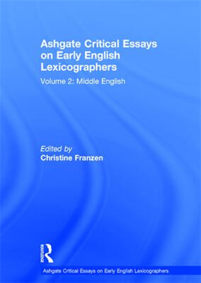 Ashgate Critical Essays on Early English Lexicographers