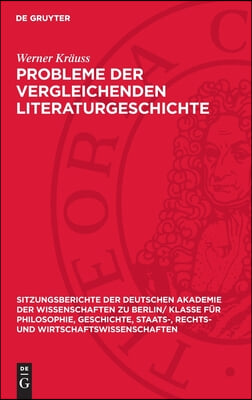 Probleme Der Vergleichenden Literaturgeschichte