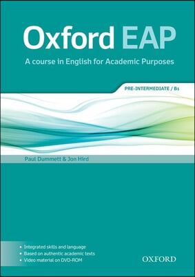 Oxford Eap Pre Intermediate Student Book and DVD ROM Pack