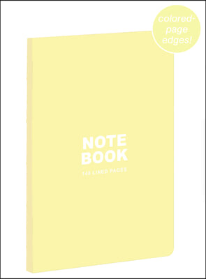 Teneues - A5 Notebook: Pastel Yellow, 140 Lined Pages, Raw Sewn Spine, Lays Flat: Our A5 Size Standard Paperback Notebook