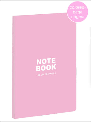 Teneues - A5 Notebook: Pastel Pink, 140 Lined Pages, Raw Sewn Spine, Lays Flat: Our A5 Size Standard Paperback Notebook