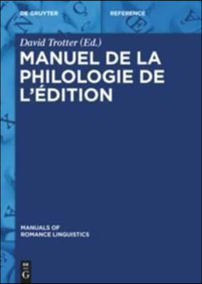 Manuel De La Philologie De L’edition