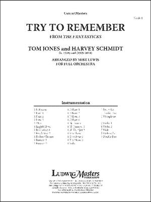 Try to Remember (from the Fantasticks): Conductor Score