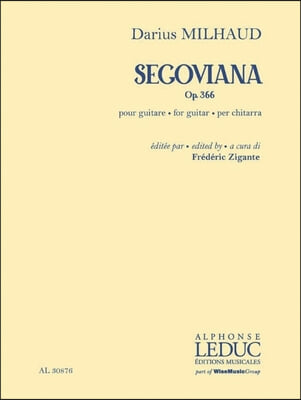 Segoviana, Op. 366: For Guitar