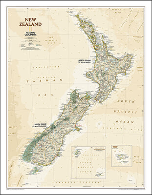 National Geographic New Zealand Executive Map