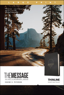 The Message Thinline, Large Print (Leather-Look, Desert Night Black)