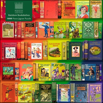 Adult Jigsaw Puzzle Bodleian Libraries: Rainbow Bookshelves: 1000-Piece Jigsaw Puzzles