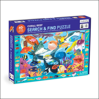 Coral Reef 64 Piece Search & Find Puzzle