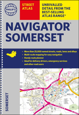 Philip&#39;s Street Atlas Navigator Somerset