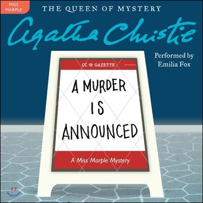 A Murder Is Announced Lib/E: A Miss Marple Mystery