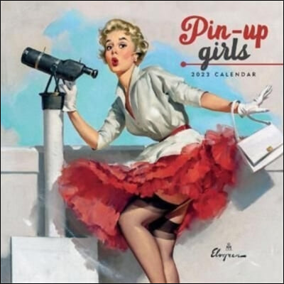 Pin Up Girls Mini Square Wall Calendar 2023