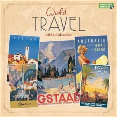 World Travel Square Wall Calendar 2023