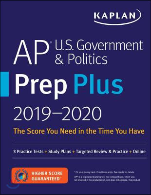 Kaplan AP U.S. Government &amp; Politics Prep Plus 2019-2020