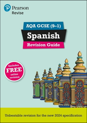 Pearson Revise AQA GCSE Spanish: Revision Guide&#160;incl. audio, quiz &amp; video content - for 2026 and 2027 exams (new specification)