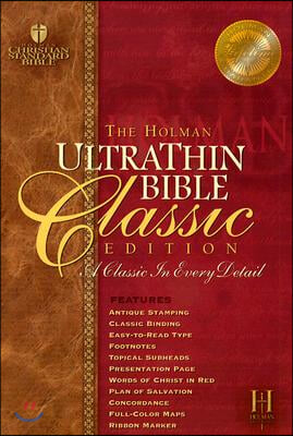 Ultrathin Reference Bible-Hcsb-Classic