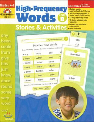 High-Frequency Words Stories & Activities, Level B Grades K-1