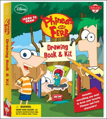 Learn to Draw Phineas and Ferb Drawing Book &amp; Kit [With Ruler and Pens/Pencils and Eraser and Sharpener and Marker and Paper]