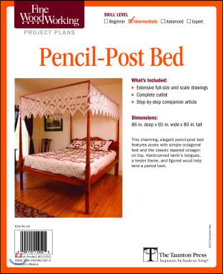 Fine Woodworking's Pencil-Post Bed Plan