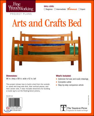 Fine Woodworking&#39;s Arts and Crafts Bed Plan