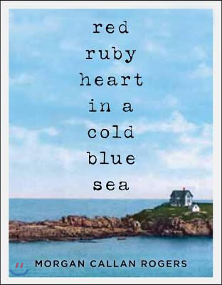 Red Ruby Heart in a Cold Blue Sea