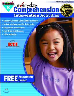 Everyday Comprehension Intervention Activities Grade K Book Teacher Resource