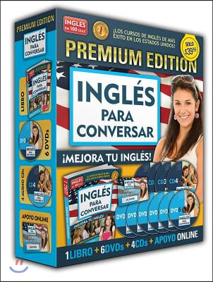 Inglés En 100 Días - Inglés Para Conversar - Premium Edition (Libro + 6 DV's + 4 CD's) / English in 100 Days - Conversational Englis. Premium Edition