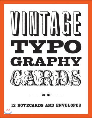 Vintage Typography Notecards