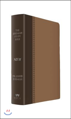 The Jeremiah Study Bible, Niv: (Brown W/ Burnished Edges) Leatherluxe(r) W/Thumb Index: What It Says. What It Means. What It Means for You.89.99