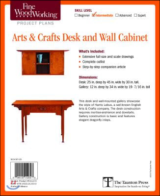 Fine Woodworking&#39;s Arts &amp; Crafts Desk and Wall Cabinet Plan