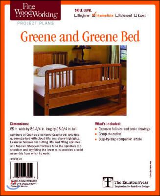 Fine Woodworking&#39;s Greene and Greene Bed Plan